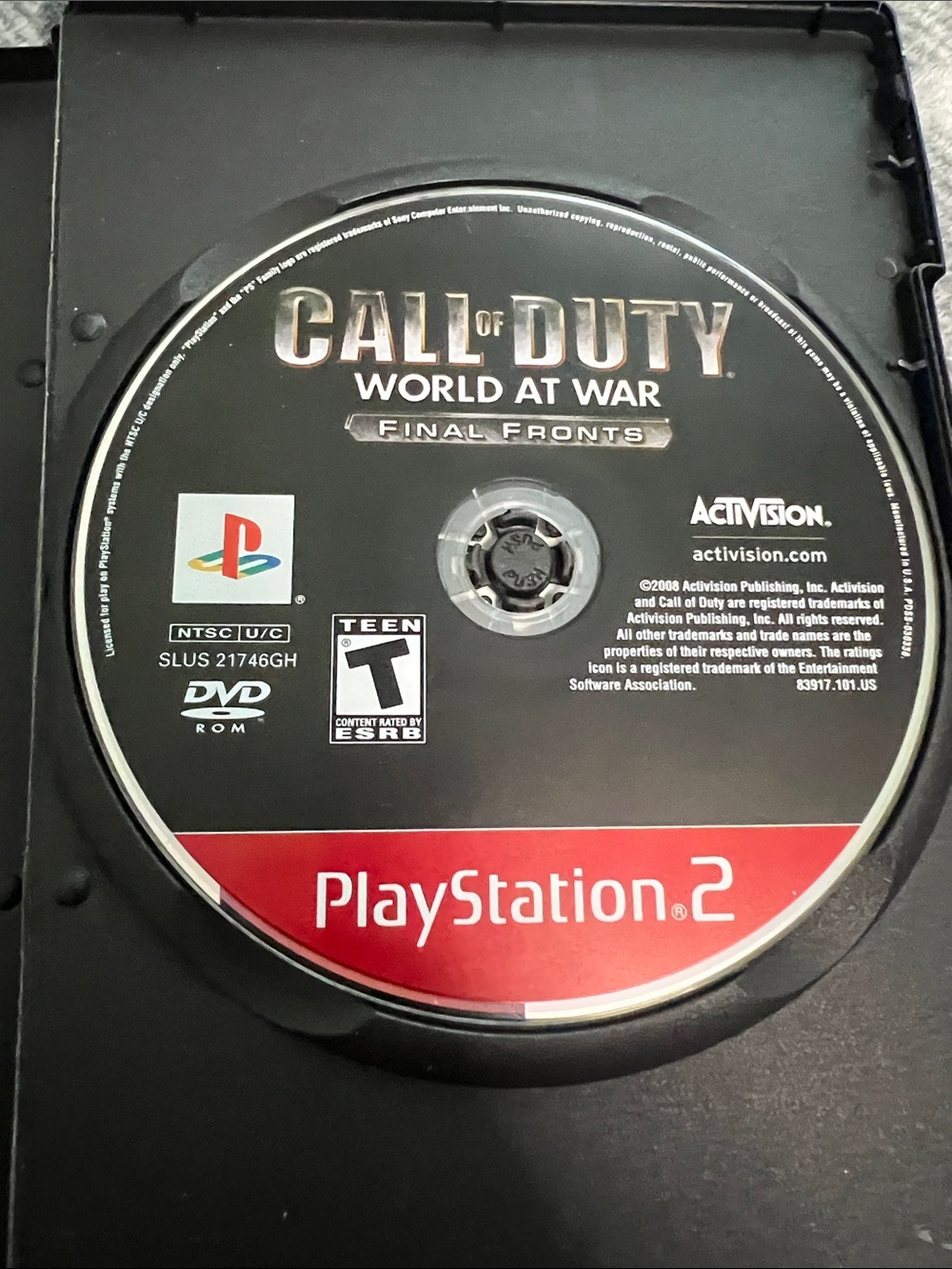 Call of Duty: World at War - Final Fronts (Black/Red) PlayStation 2